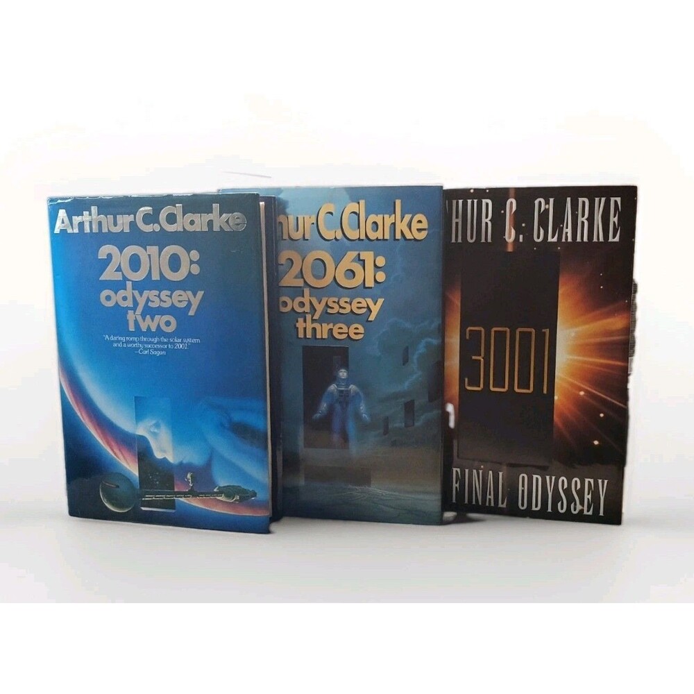 Arthur C Clarke Space Odyssey 1st Edition Hardcover Lot 2010 2061 3001 Sci-Fi